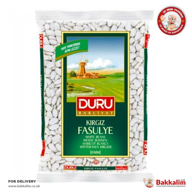 Duru 1000 Gr Kirgiz White Beans 8mm Duru 1000 Gr Kirgiz White Beans 8mm