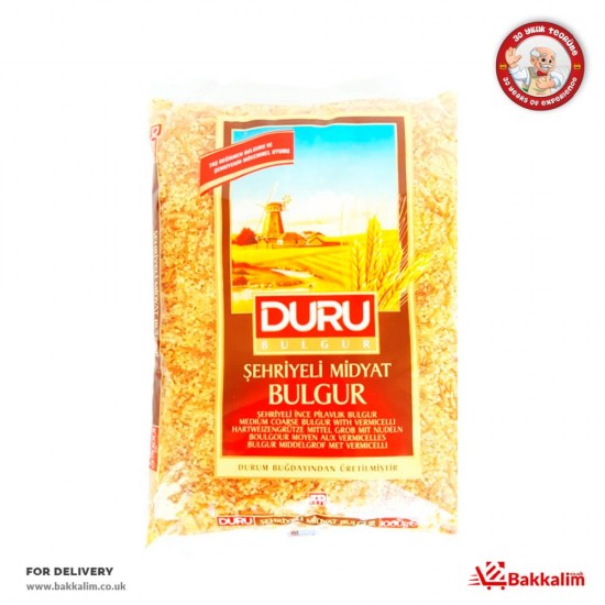 Duru 1000 Gr Medium Coarse Bulgur With Vermicelli - 8691440307365 - BAKKALIM UK
