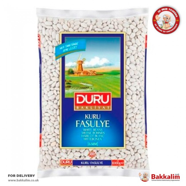 Duru 1000 Gr White Beans 6mm Duru 1000 Gr White Beans 6mm