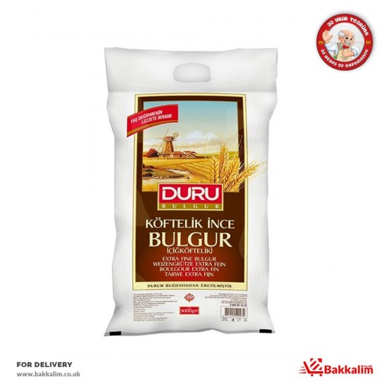 Duru 5000 Gr Extra Fine Bulgur - 8691440305002 - BAKKALIM UK