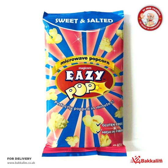 Eazy 85 Gr Microwave Popcorn Sweet And Salted - 5023751000780 - BAKKALIM UK