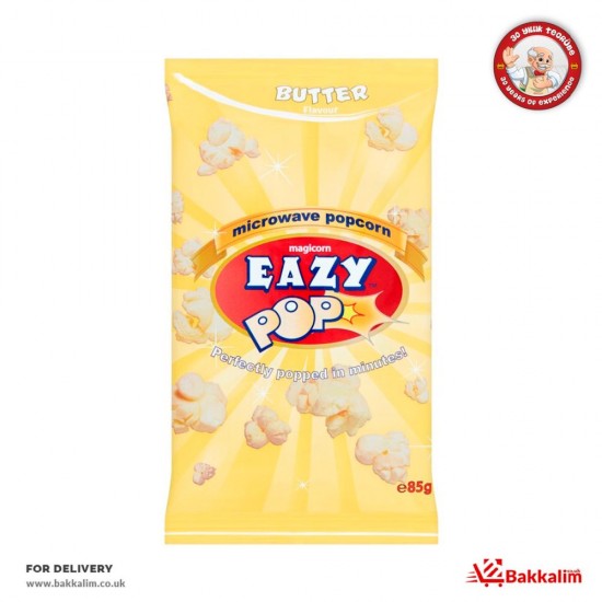 Eazy 85 Gr Microwave Popcorn With Butter - 5023751000766 - BAKKALIM UK