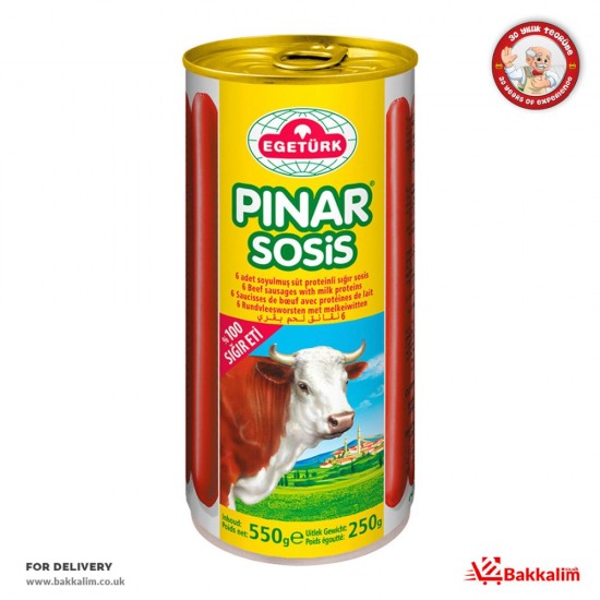 Egeturk Pinar 550 Gr 6 Pcs Peeled Sausage - 4017979033003 - BAKKALIM UK