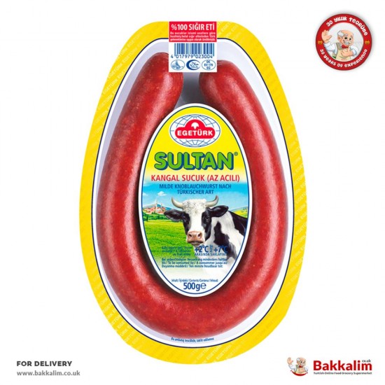 Egeturk Sultan 500 G Kangal Garlic Sausage - 4017979023004 - BAKKALIM UK