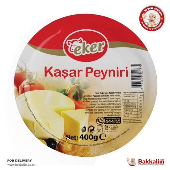 Eker 400 G Kashkaval Cheese - 8691316521772 - BAKKALIM UK