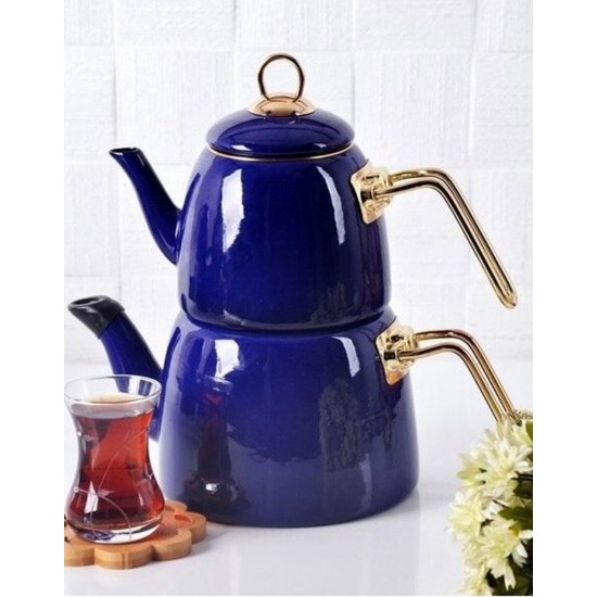 Elite Class Tea Pot Navy Blue - 8681622017533 - BAKKALIM UK