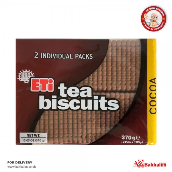 Eti 370 Gr 2 Pcs Cocoa Tea Biscuits 