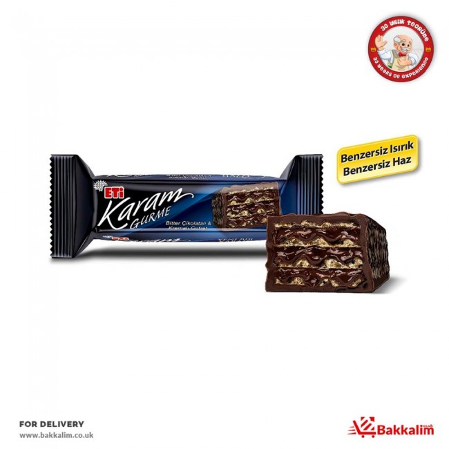 Eti 50 Gr Karam Gurme Flavoured Bitter Chocolate And Cream Waffle Eti 50 Gr Karam Gurme Flavoured Bitter Chocolate And Cream Waffle