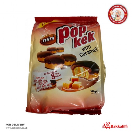 Eti 8 Li Mini Paket Karamel Aromalı Pop Kek - 8690526016320 - BAKKALIM UK