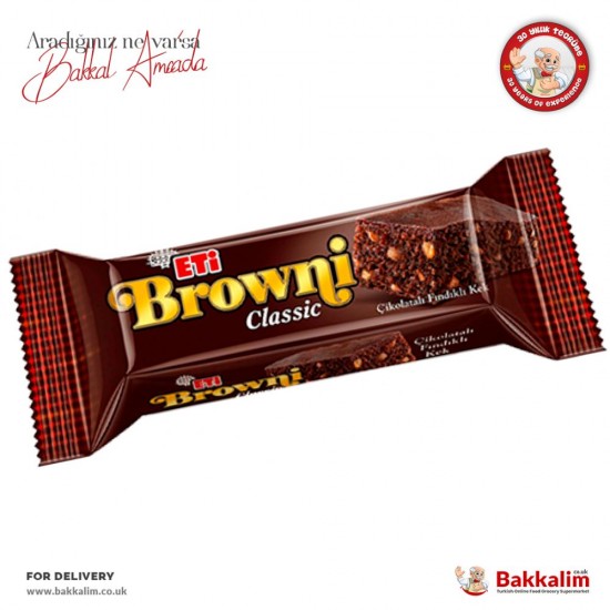 Eti Browni Classic Cake With Chocolate And Hazelnut 40 G - 8690526026046 - BAKKALIM UK