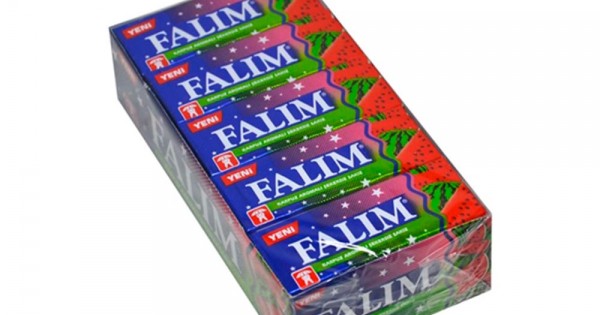 Falim 5 Pcs 20 Pack Chewing Gum Watermelon Flavoured - FALIM