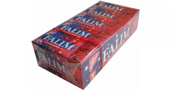 Falim 5 Pcs 20 Pack Mixed Fruit Aromated Sugar Free Chewing Gum - FALIM