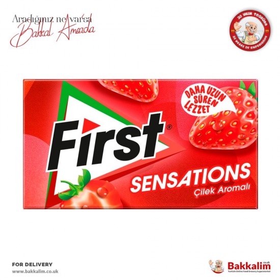 First Sensations 27 G Strawberry Flavored Chewing Gum - 8690524164931 - BAKKALIM UK