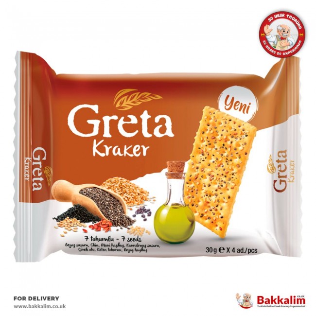 Greta 120 Gr Pack In 4 Pcs 7 Seeds Cracker