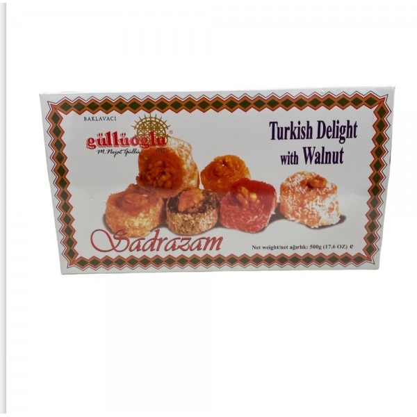 Gulluoglu Turkish Delight With Walnuts 500g