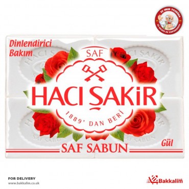 Haci Sakir 175 Gr 4 Pcs Pure Rose Soap 