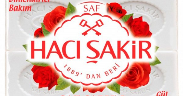 Haci Sakir 175 Gr 4 Pcs Pure Rose Soap - HACI SAKIR - 8693495054508