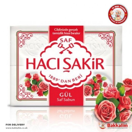 Haci Sakir 600 Gr 4 Pcs Rose Soap - 8718951384316 - BAKKALIM UK
