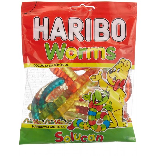 Haribi Worms Helal Gummy 160 G - 8691216025097 - BAKKALIM UK