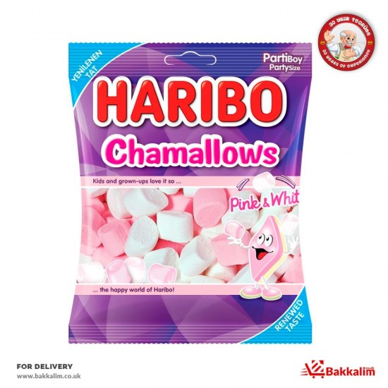 Haribo 150 Gr  Pembe Ve Beyaz  Chamallows - 8691216014916 - BAKKALIM UK
