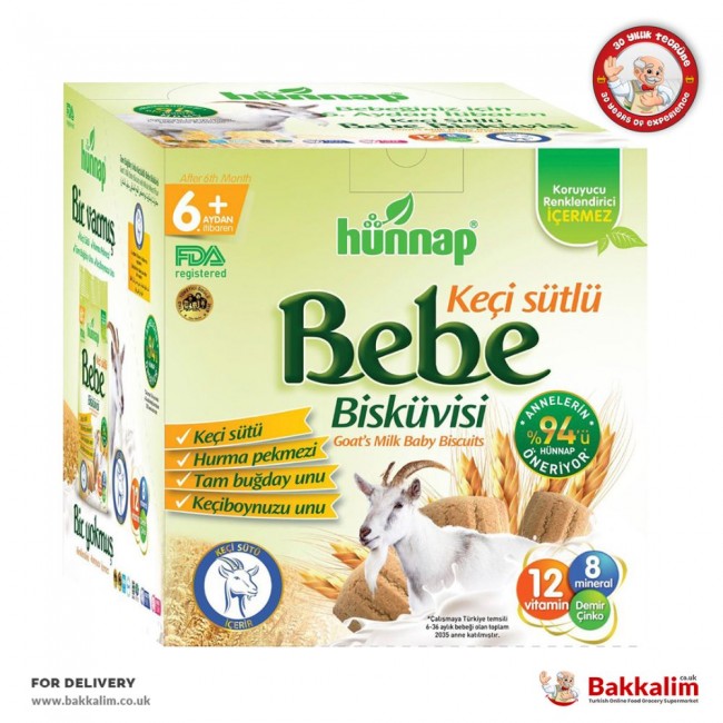 Hunnap 400 Gr Of Goat S Milk Baby Biscuits