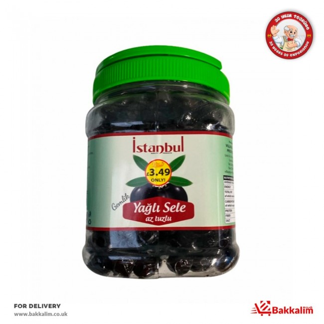 Istanbul 800 Gr Less Salted Oily Black Olives