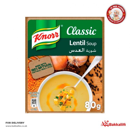 Knorr 76 Gr Lentil Soup - 8690637661129 - BAKKALIM UK