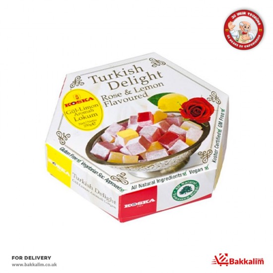 Koska 250 Gr  Turkish Delight Lemon And Rose - 8690710138227 - BAKKALIM UK