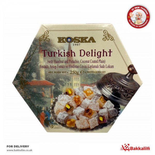 Koska 250 Gr Turkish Delight With Hazelnut And Pistachio 
