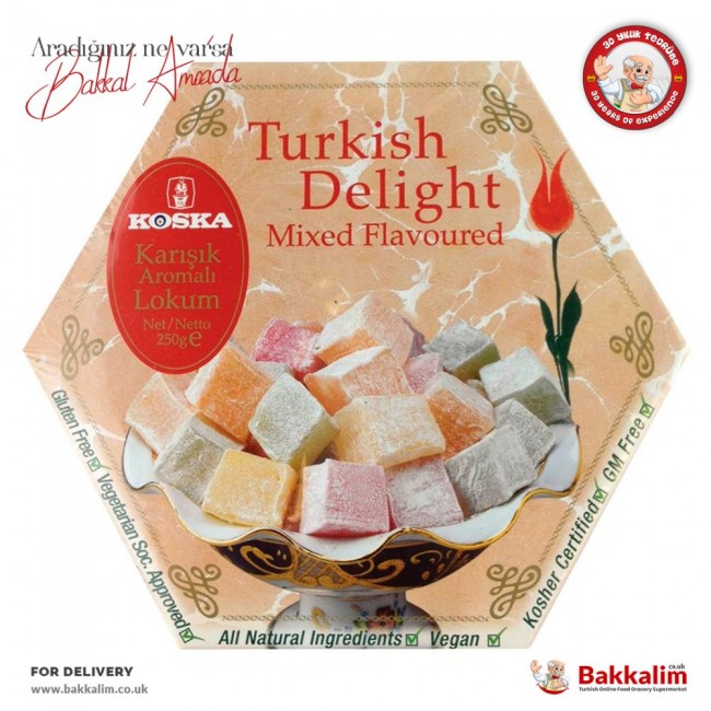 Koska 250 Gr Turkish Delight With Mixed Flavoured
