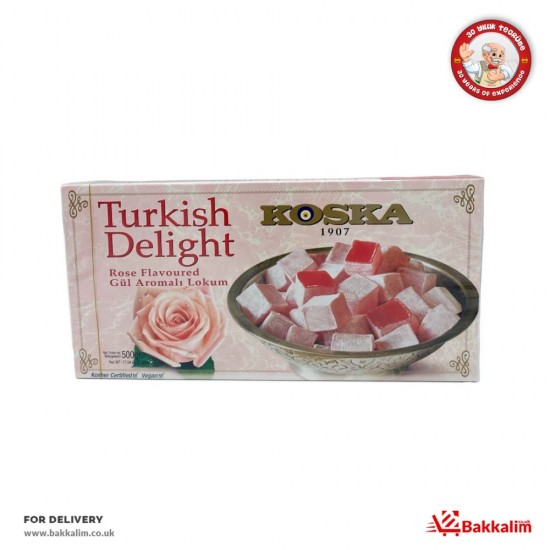 Koska 500 Gr Turkish Delight Rose Flavoured - 8690710137817 - BAKKALIM UK