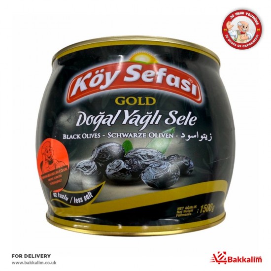 Koy Sefasi  1500 Gr Black Olives Net Weight - 8696591064808 - BAKKALIM UK