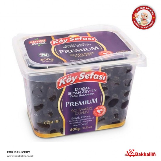 Koy Sefasi 600 Gr Premium Black Olives - 8696591065430 - BAKKALIM UK