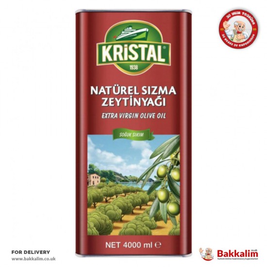 Kristal 4000 Ml Extra Virgin Olive Oil - 8690819260690 - BAKKALIM UK