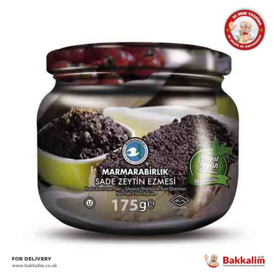 Marmarabirlik 175 Gr Pasta Jar Plain Black Olive - 8690103131149 - BAKKALIM UK