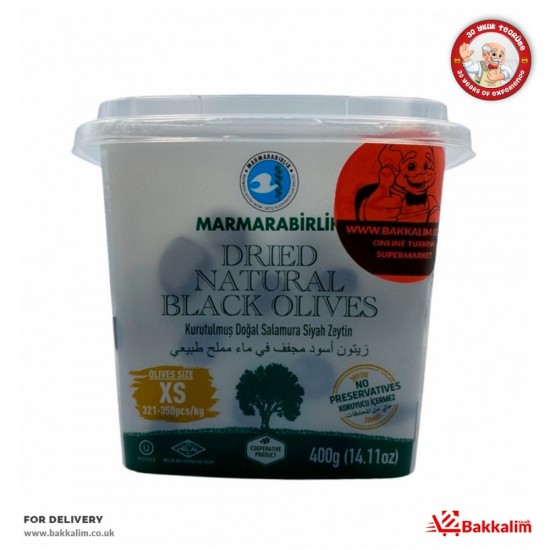 Marmarabirlik  400 Gr Xs Dried Black Natural Olives - 8690103292413 - BAKKALIM UK