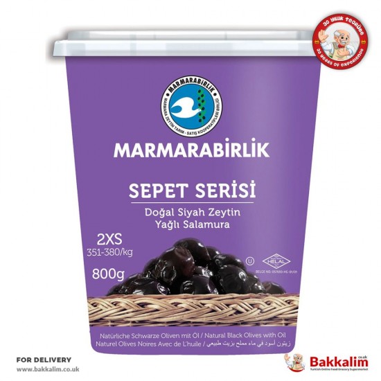 Marmarabirlik 800 Gr 2XS Cart Series Black Olives With Oil