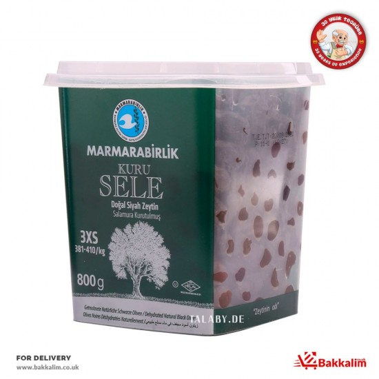Marmarabirlik 800 Gr 3xS Dried Natural Black Olives - 8690103292437 - BAKKALIM UK
