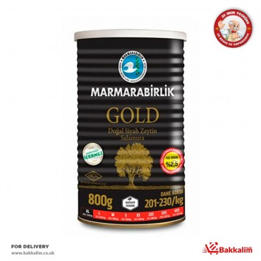 Marmarabirlik 800 Gr Gold XL Naturel Black Olives 