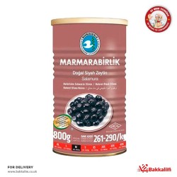 Marmarabirlik 800 Gr M Gemlik Super Natural Black Olives 