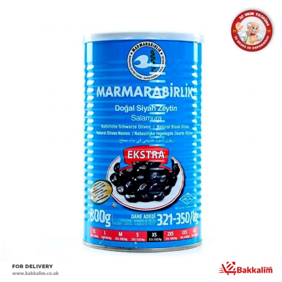 Marmarabirlik 800 Gr Xs  Extra  Naturel Black Olives - 8690103113817 - BAKKALIM UK