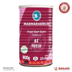 Marmarabirlik L 800 Gr Low Salted Natural Black Olives