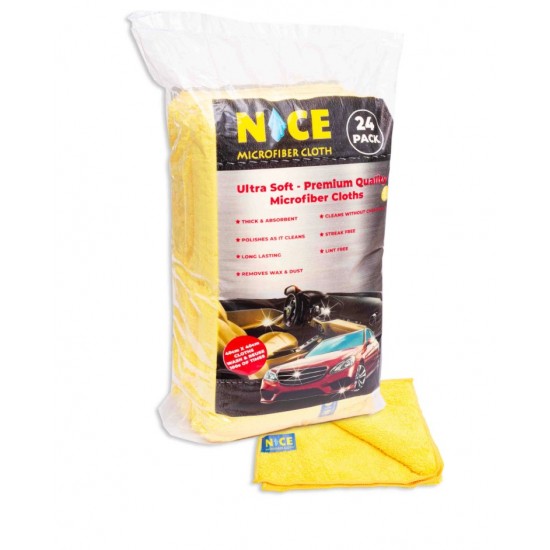Nice Sarı Bez Mikrofiber 24lü Paket - 5060603280051 - BAKKALIM UK
