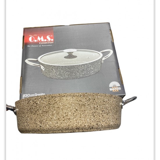 Oms 30cm Rice Granit Casserole - 8680672138205 - BAKKALIM UK