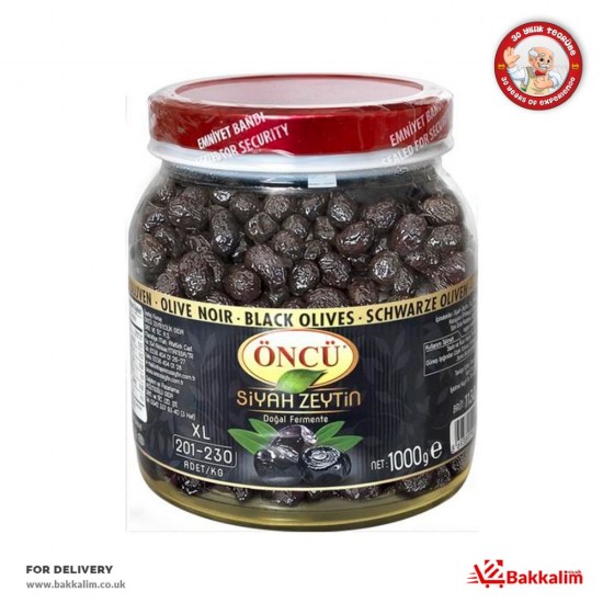 Oncu 1000 Gr XL Black Olives - 8693891402002 - BAKKALIM UK