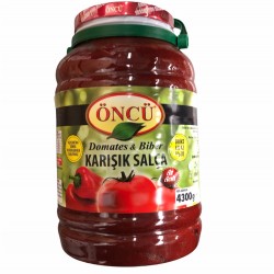 Oncu Tomatoes And Pepper Mix Paste Mild Spice 4300g