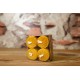 Organic Honey Candle Set 3cm X 4, BAKKALIM UK Organic Honey Candle Set 3cm X 4