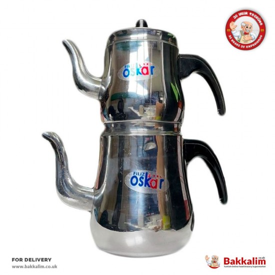 Oskar Medium Aluminium Teapot - OSCAR-TEAPOT-2 - BAKKALIM UK