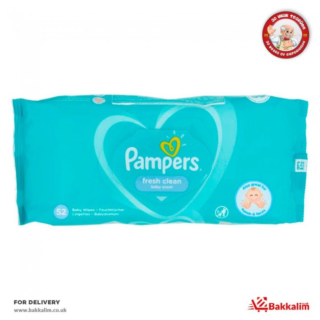 Pampers 52 Pcs Fresh Clean Baby Scent