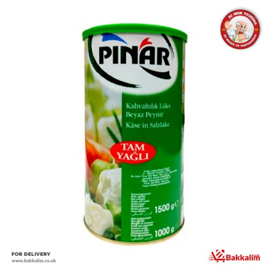 Pinar 1500 Gr Full Fat Lux Feta Cheese - 8690565330036 - BAKKALIM UK